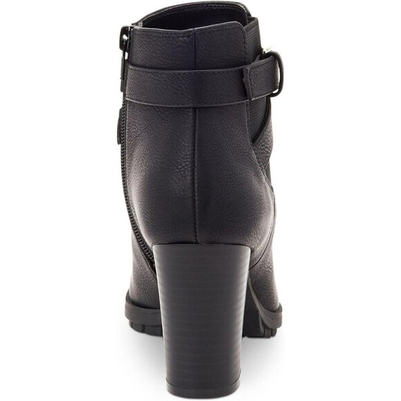 Style & Co. Goring Buckle Accent Cushioned Laleen Round Toe Block Heel Black 7M - Picture 8 of 9